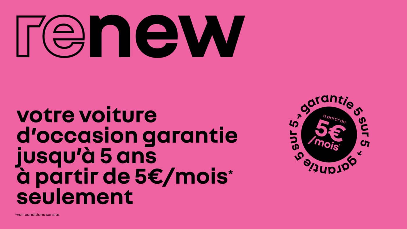 renew - La garantie 5 sur 5 